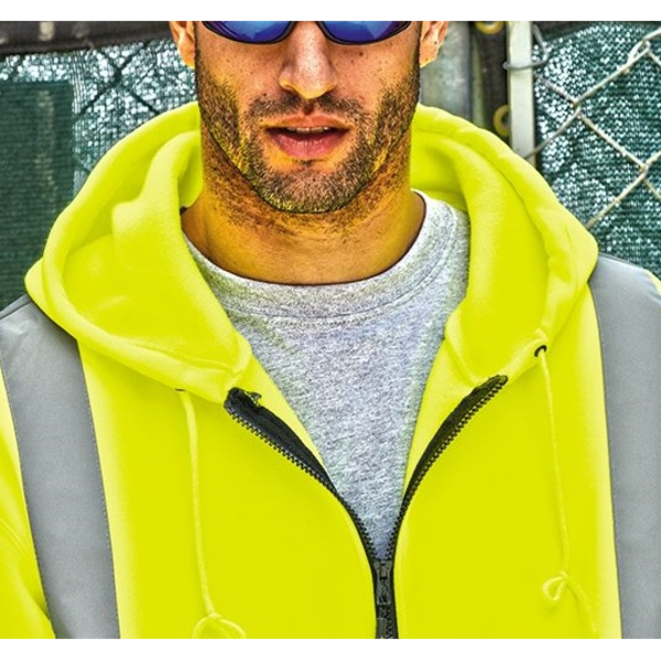 ML Kishigo®  Hi-Vis Hooded Full-Zip Men's Sweatshirt