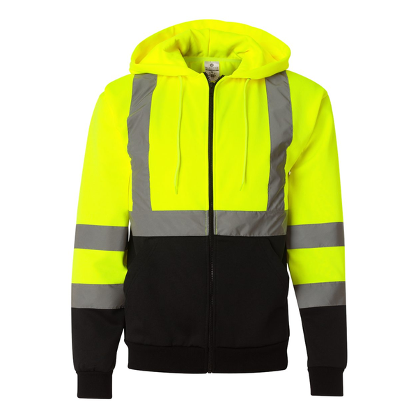ML Kishigo®  Hi-Vis Hooded Full-Zip Men's Sweatshirt
