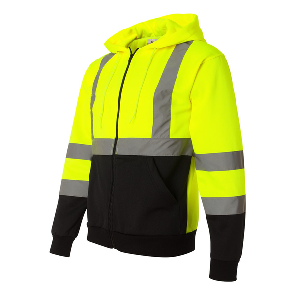 ML Kishigo®  Hi-Vis Hooded Full-Zip Men's Sweatshirt