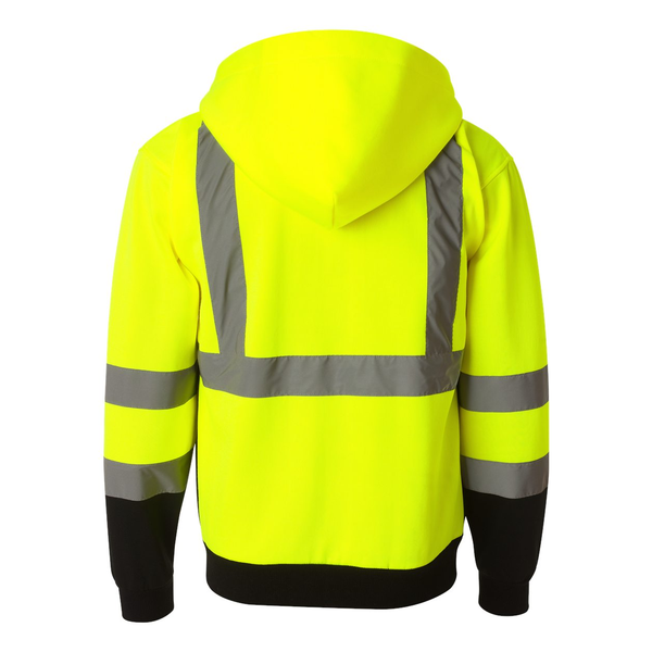 ML Kishigo®  Hi-Vis Hooded Full-Zip Men's Sweatshirt