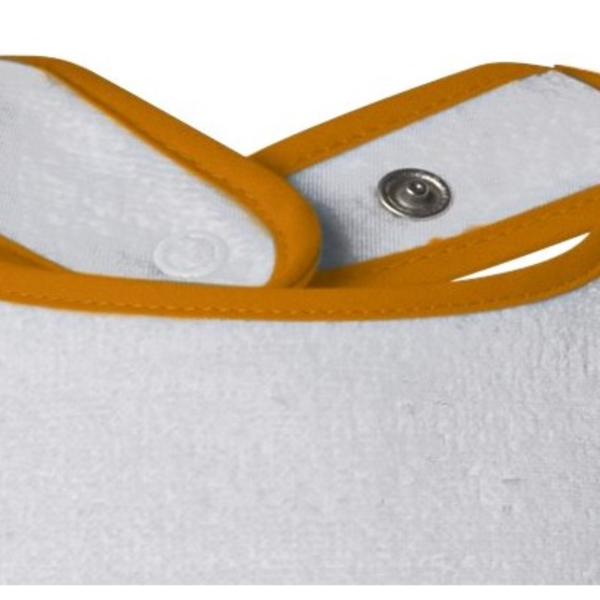 Rabbit Skins® Cotton Terry Contrast Color Infant Snap Bib