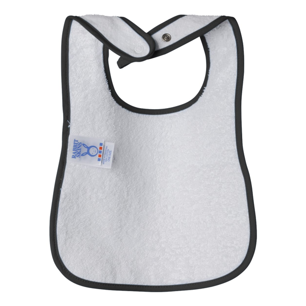 Rabbit Skins® Cotton Terry Contrast Color Infant Snap Bib