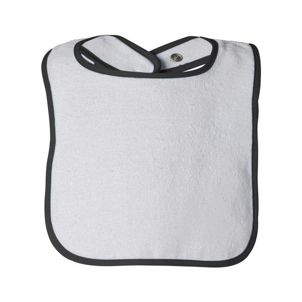 Rabbit Skins® Cotton Terry Contrast Color Infant Snap Bib
