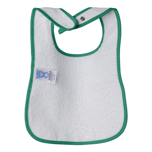 Rabbit Skins® Cotton Terry Contrast Color Infant Snap Bib