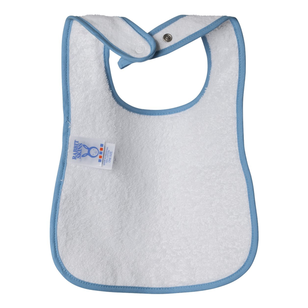 Rabbit Skins® Cotton Terry Contrast Color Infant Snap Bib