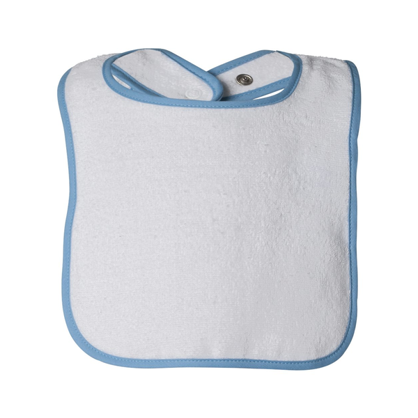 Rabbit Skins® Cotton Terry Contrast Color Infant Snap Bib