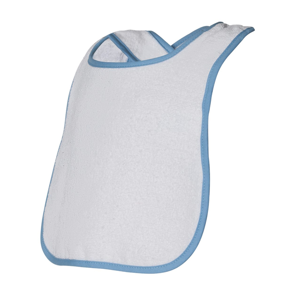 Rabbit Skins® Cotton Terry Contrast Color Infant Snap Bib