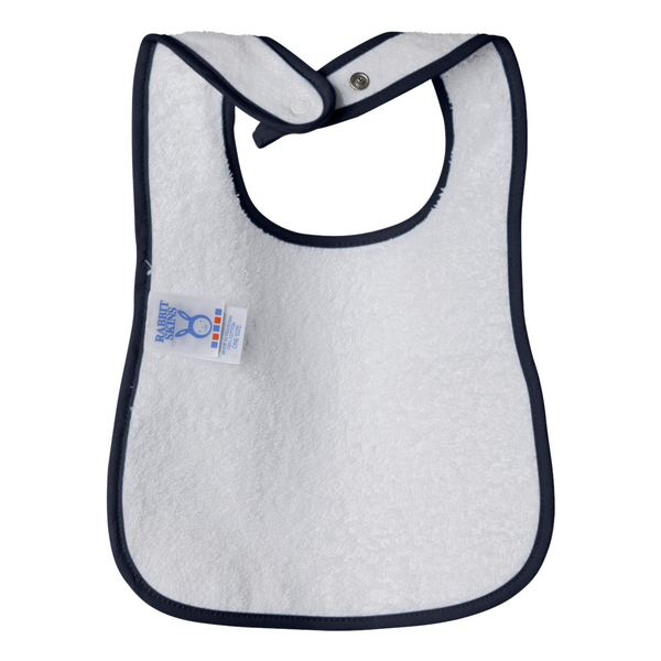 Rabbit Skins® Cotton Terry Contrast Color Infant Snap Bib