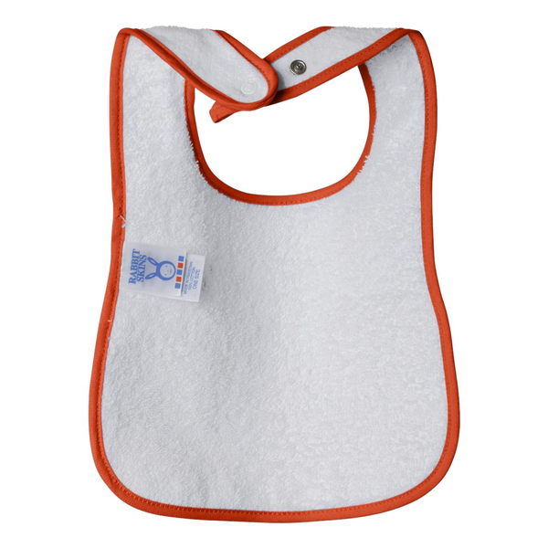 Rabbit Skins® Cotton Terry Contrast Color Infant Snap Bib