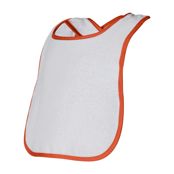 Rabbit Skins® Cotton Terry Contrast Color Infant Snap Bib