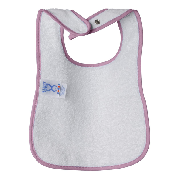 Rabbit Skins® Cotton Terry Contrast Color Infant Snap Bib
