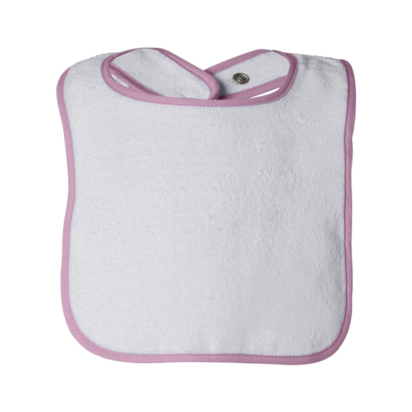 Rabbit Skins® Cotton Terry Contrast Color Infant Snap Bib