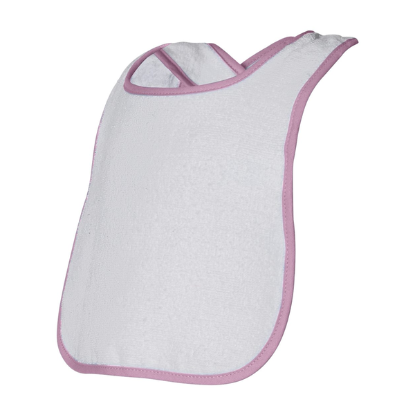 Rabbit Skins® Cotton Terry Contrast Color Infant Snap Bib