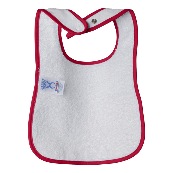 Rabbit Skins® Cotton Terry Contrast Color Infant Snap Bib