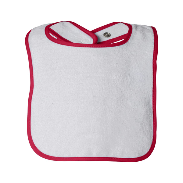 Rabbit Skins® Cotton Terry Contrast Color Infant Snap Bib