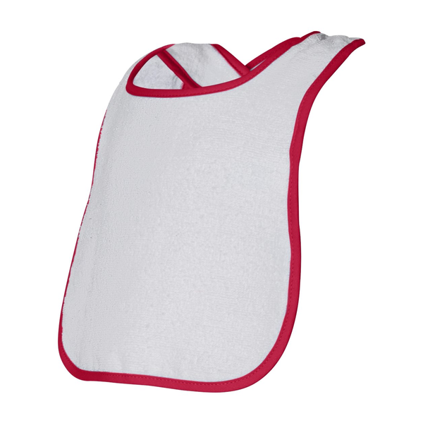 Rabbit Skins® Cotton Terry Contrast Color Infant Snap Bib