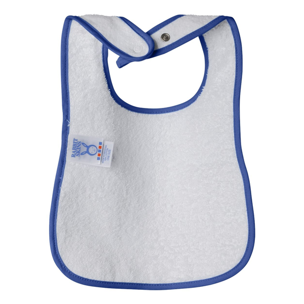 Rabbit Skins® Cotton Terry Contrast Color Infant Snap Bib