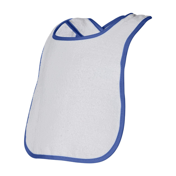 Rabbit Skins® Cotton Terry Contrast Color Infant Snap Bib