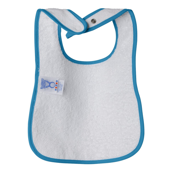 Rabbit Skins® Cotton Terry Contrast Color Infant Snap Bib