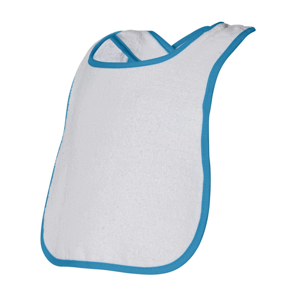 Rabbit Skins® Cotton Terry Contrast Color Infant Snap Bib