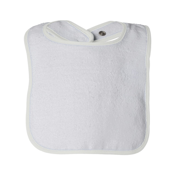 Rabbit Skins® Cotton Terry Contrast Color Infant Snap Bib