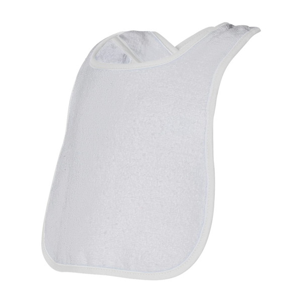 Rabbit Skins® Cotton Terry Contrast Color Infant Snap Bib