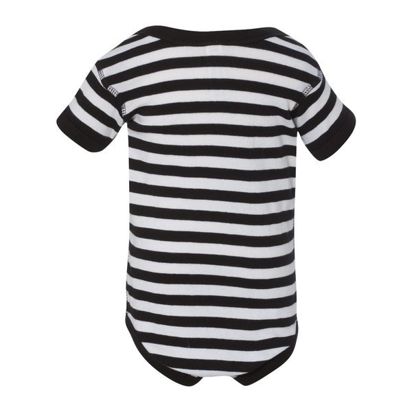 Rabbit Skins® Dots & Stripes Ringspun Cotton Lap Shoulder Infant Creeper