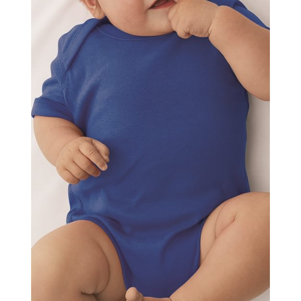 Rabbit Skins® Colors Ringspun Cotton Lap Shoulder Infant Creeper