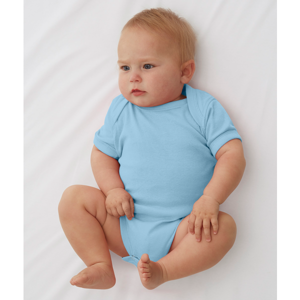 Rabbit Skins® Pastels Ringspun Cotton Lap Shoulder Infant Creeper