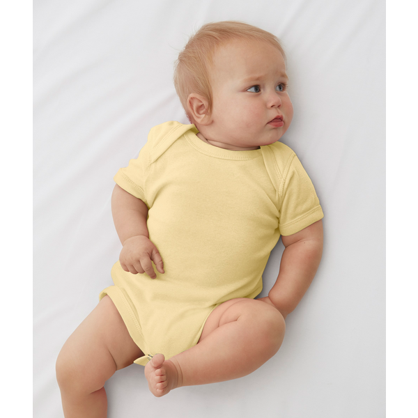 Rabbit Skins® Pastels Ringspun Cotton Lap Shoulder Infant Creeper