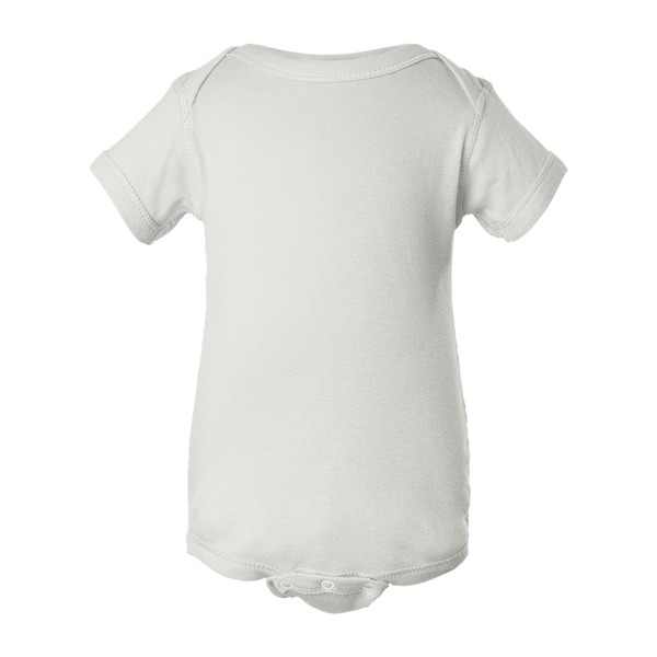 Rabbit Skins® White Ringspun Cotton Lap Shoulder Infant Creeper