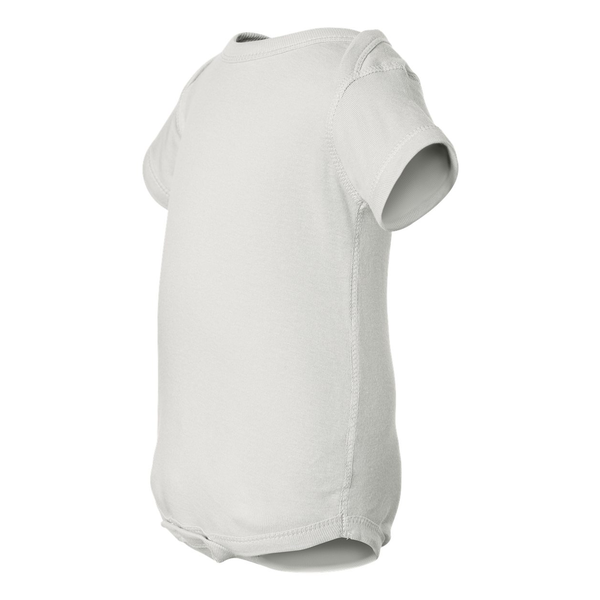 Rabbit Skins® White Ringspun Cotton Lap Shoulder Infant Creeper