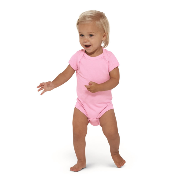 Rabbit Skins® Fine Jersey Lap Shoulder Infant Creeper, Colors