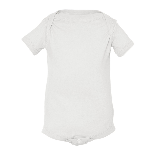 Rabbit Skins® Fine Jersey Lap Shoulder Infant Creeper, White