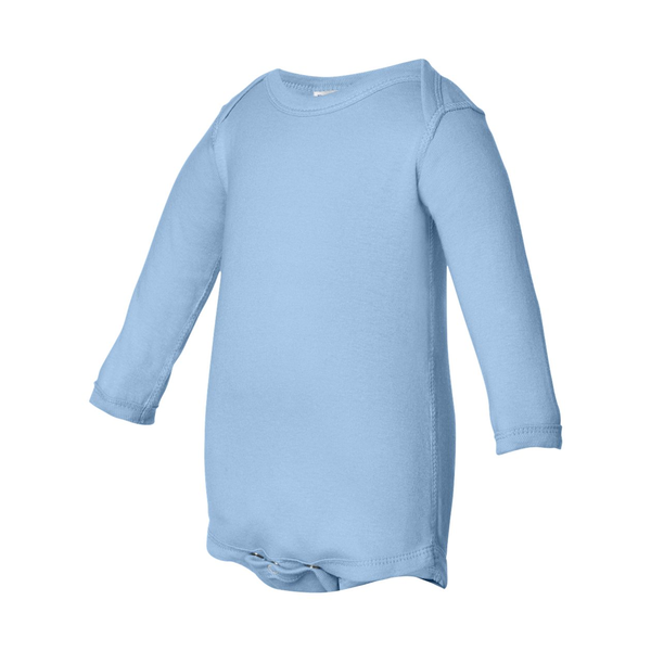 Rabbit Skins® Lap Shoulder Long Sleeve Infant Creeper, Colors