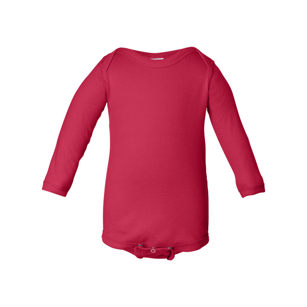 Rabbit Skins® Lap Shoulder Long Sleeve Infant Creeper, Colors