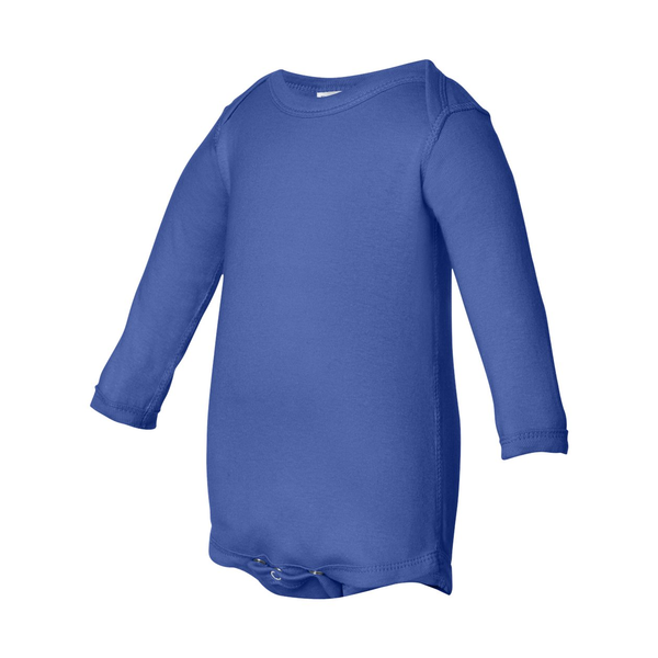 Rabbit Skins® Lap Shoulder Long Sleeve Infant Creeper, Colors
