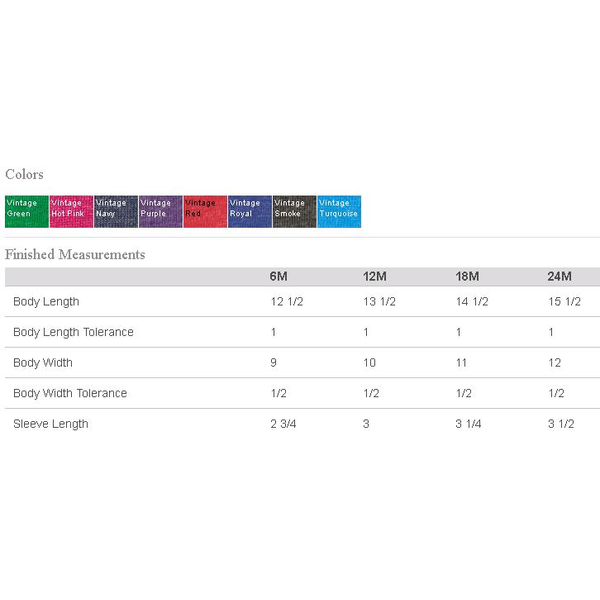 Rabbit Skins® Vintage Infant Bodysuit