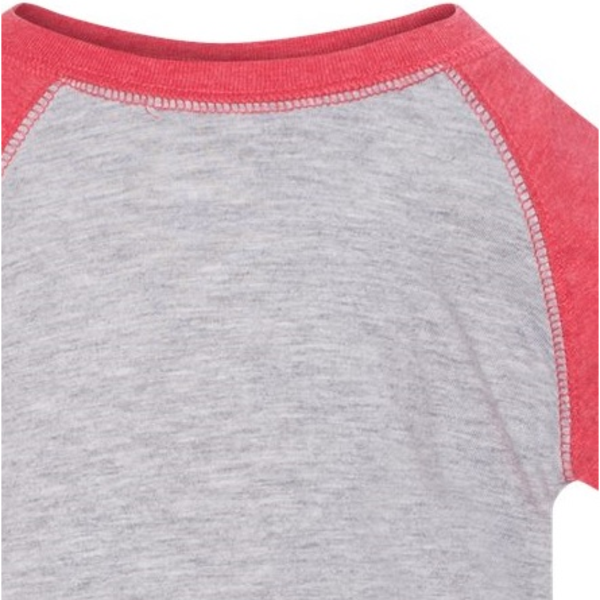 Rabbit Skins® Fine Jersey Three-Quarter Sleeve Baseball Infant Bodysuit