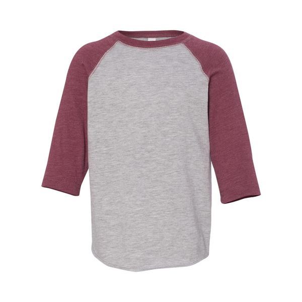 Rabbit Skins® Fine Jersey Three-Quarter Sleeve Baseball Toddler T-Shirt