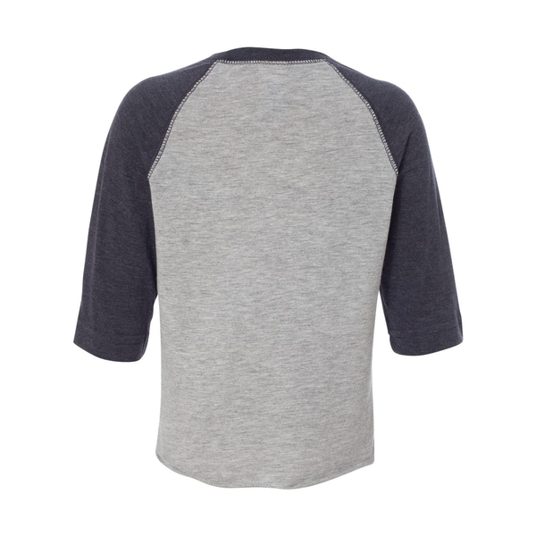 Rabbit Skins® Fine Jersey Three-Quarter Sleeve Baseball Toddler T-Shirt
