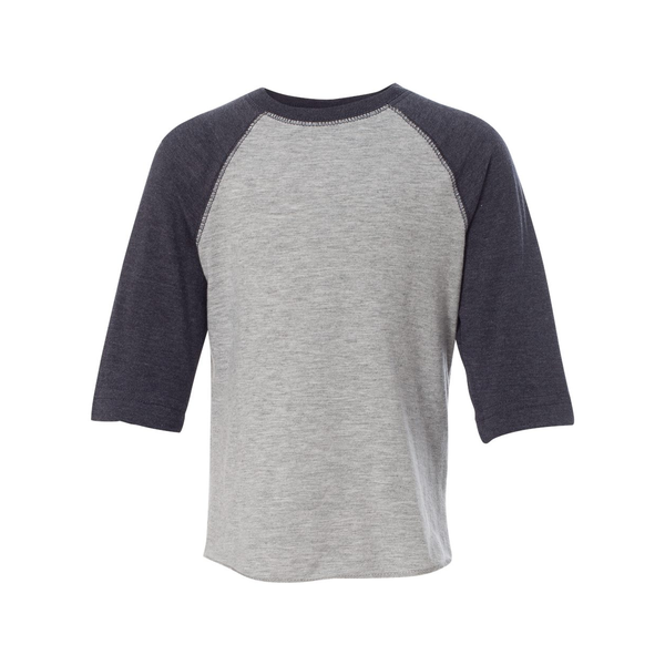 Rabbit Skins® Fine Jersey Three-Quarter Sleeve Baseball Toddler T-Shirt