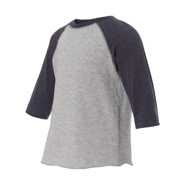 Rabbit Skins® Fine Jersey Three-Quarter Sleeve Baseball Toddler T-Shirt