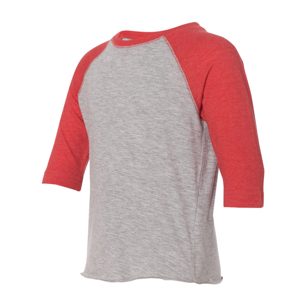 Rabbit Skins® Fine Jersey Three-Quarter Sleeve Baseball Toddler T-Shirt
