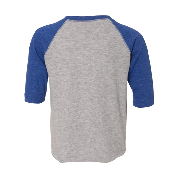 Rabbit Skins® Fine Jersey Three-Quarter Sleeve Baseball Toddler T-Shirt
