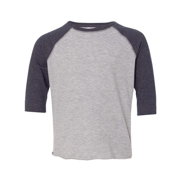 Rabbit Skins® Fine Jersey Three-Quarter Sleeve Baseball Toddler T-Shirt