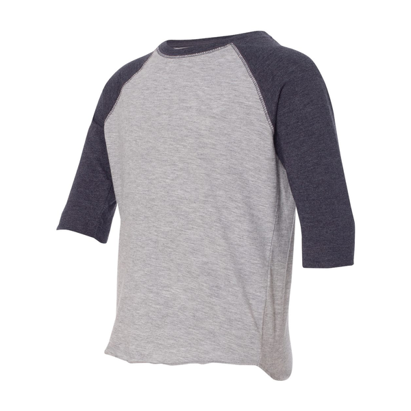 Rabbit Skins® Fine Jersey Three-Quarter Sleeve Baseball Toddler T-Shirt