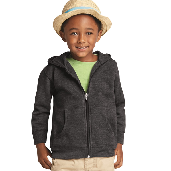 Rabbit Skins® Hooded Full-Zip Toddler Sweatshirt