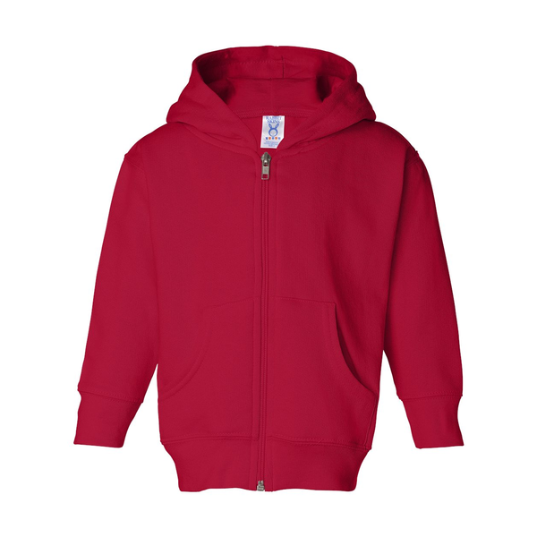 Rabbit Skins® Hooded Full-Zip Toddler Sweatshirt