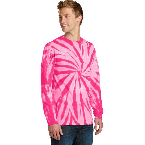 Port & Company® Essential Tie-Dye Men's Long Sleeve Tee